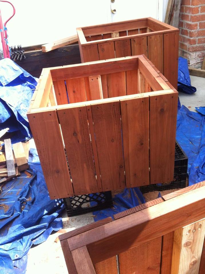 Custom Redwood Tree Planter Box Curtis Custom Planters